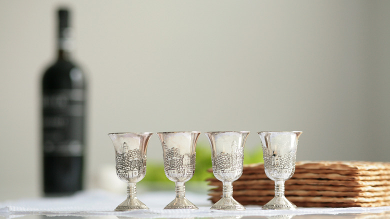 Four cups of wine
