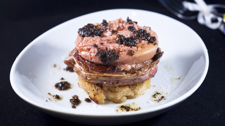 Tournedos Rossini on plate