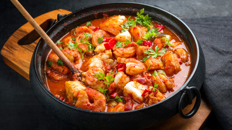 Cioppino fishermen's stew with shrimp