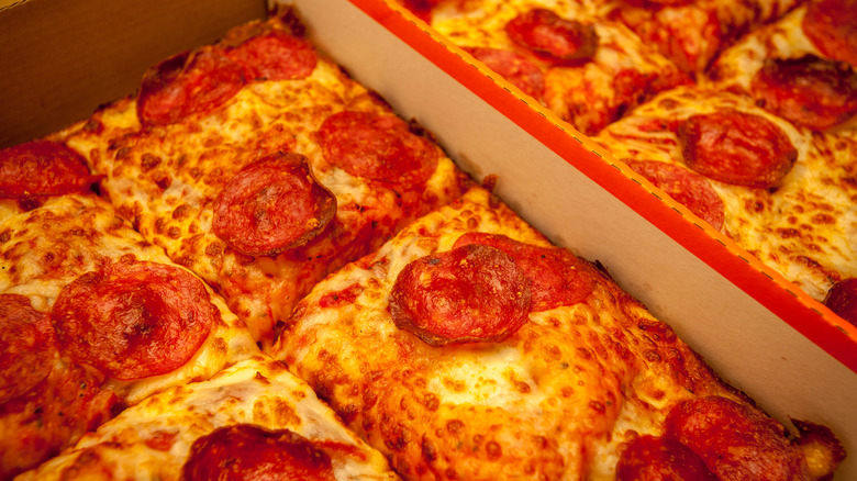 Little Caesars Detroit-style pizza 