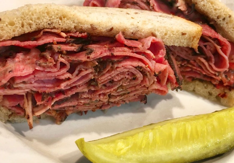 1959: A hot corned beef or pastrami sandwich