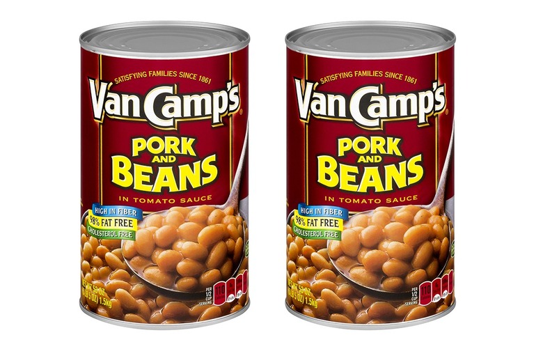 1988: 3 cans of Van Camp's pork and beans