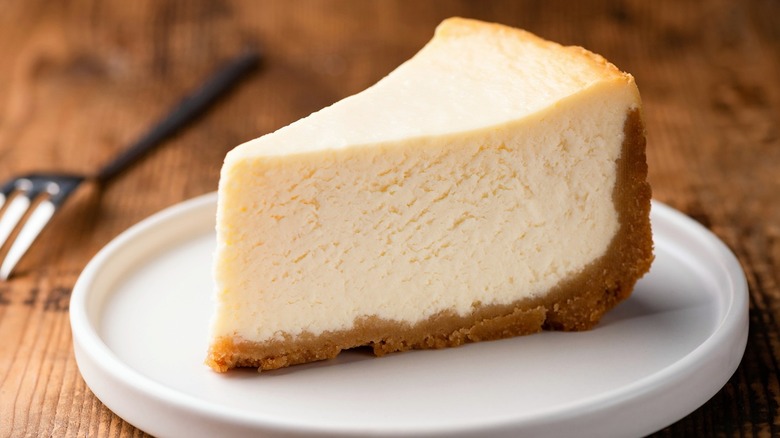 Slice of cheesecake
