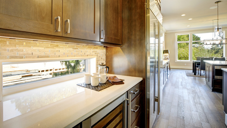 Modern kitchen with butler's pantry
