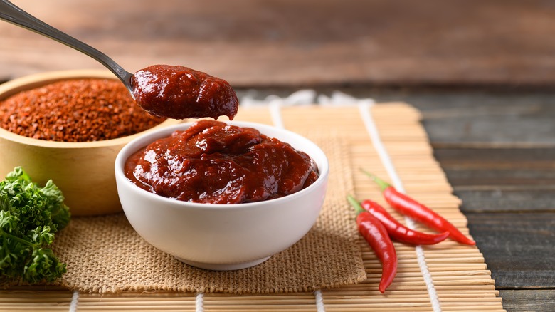Bowl of gochujang paste