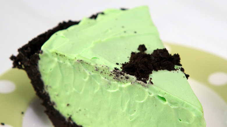 slice of grasshopper pie