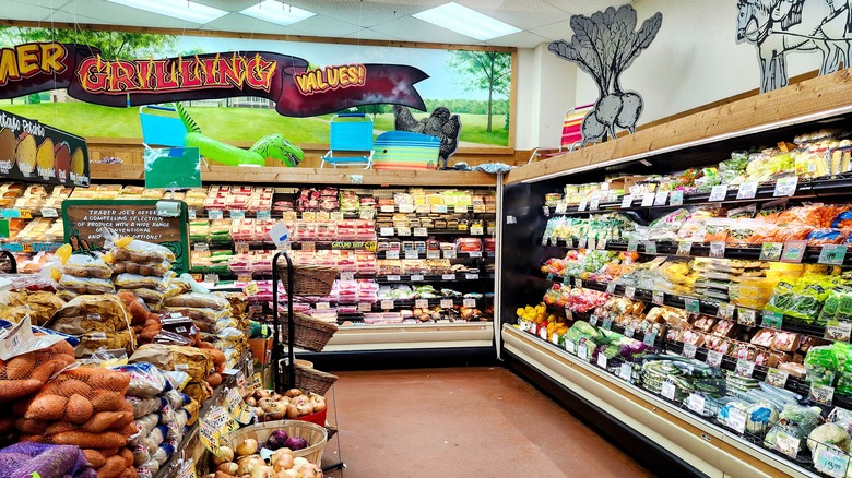 Trader Joe's Grocery Store Aisle of Vegetables
