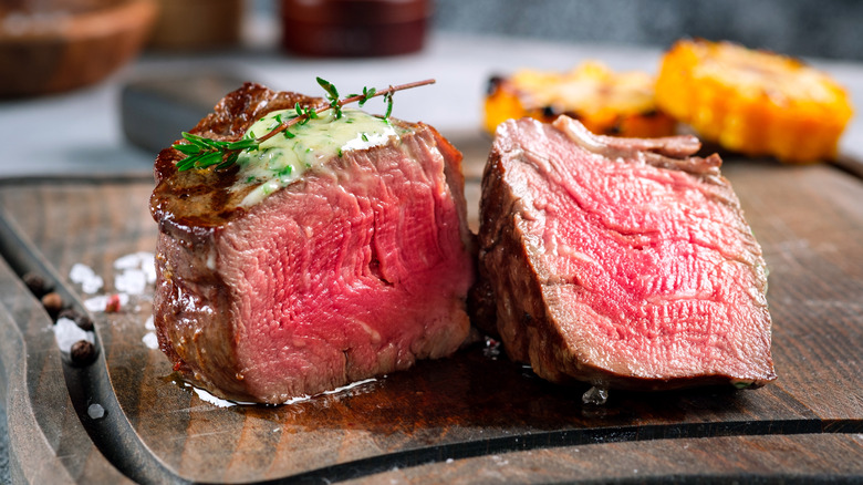 beef filet rare