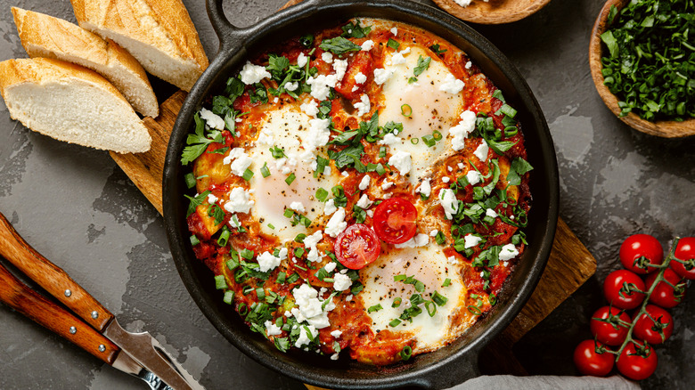 Pan of shakshuka