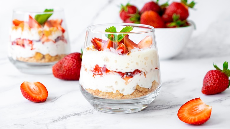 Yogurt and fruit parfait