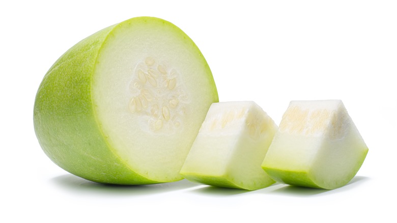 sliced winter melon