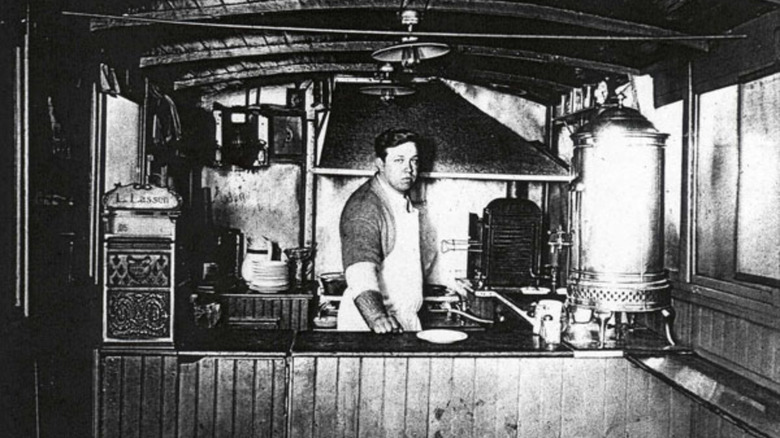 Vintage photo of Louis' Lunch 