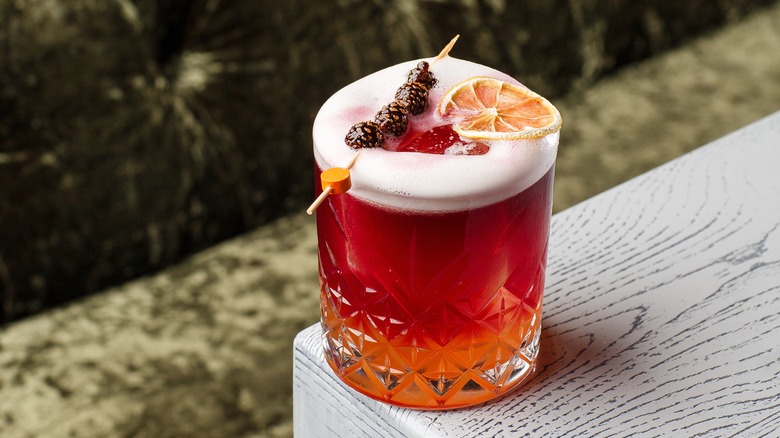 A New York Sour on a table