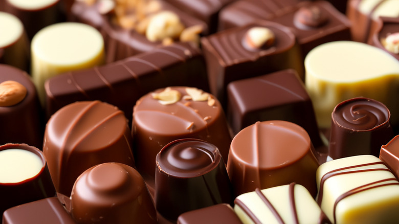 Assorment of gourmet chocolates