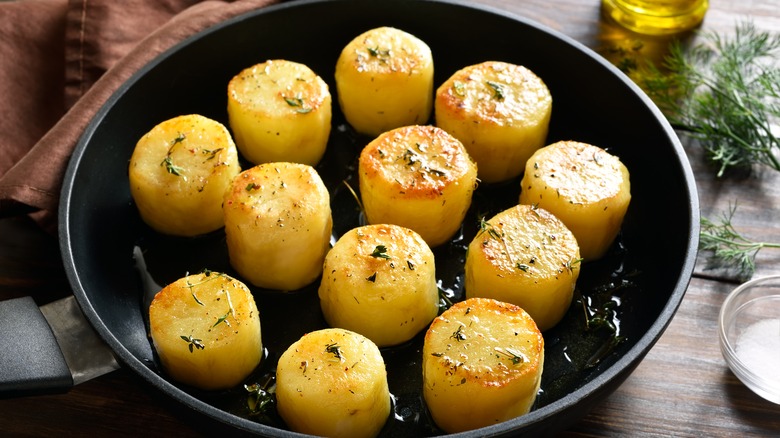 Fondant potatoes