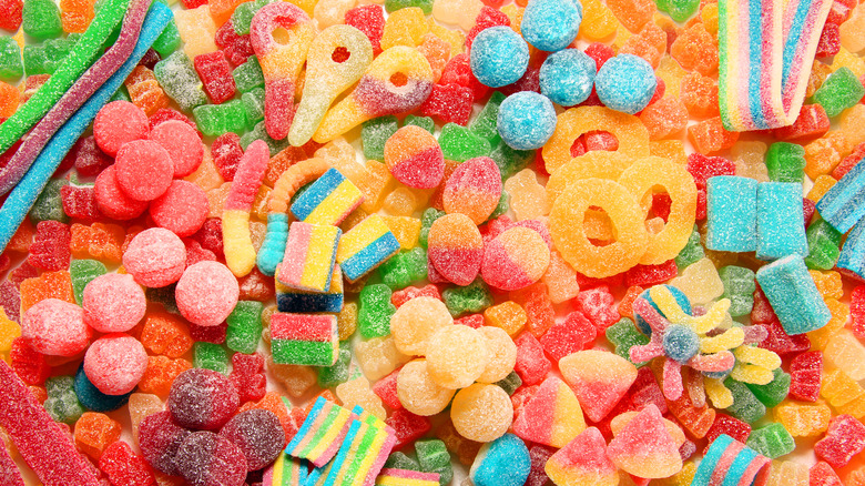 assorted sour candies