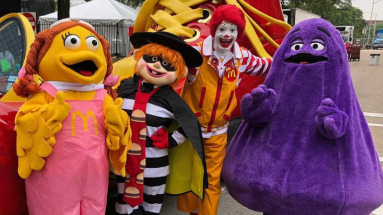 Ronald McDonald, Grimace, Hamburglar 