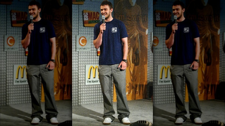 Justin Timberlake at McDonald's event