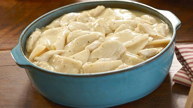 Chicken N' Dumplins in pot