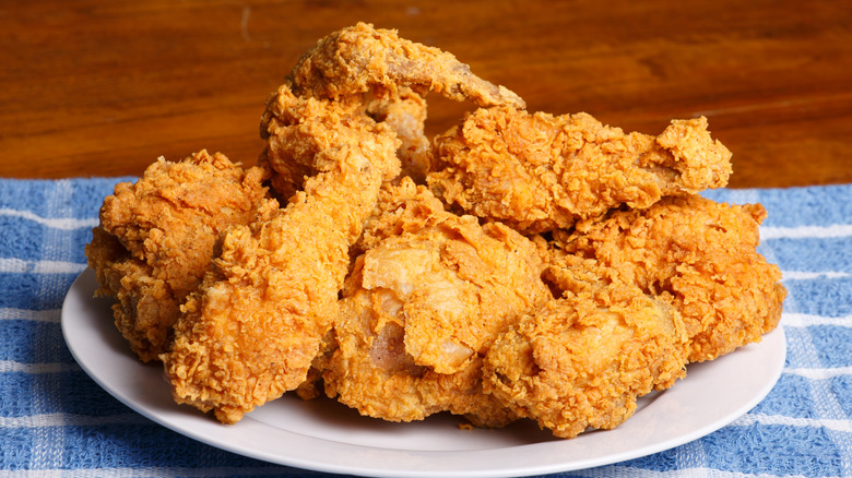 Freshly-fried chicken