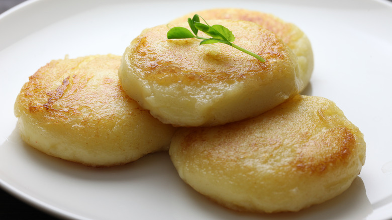 Plate of imo mochi