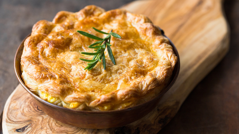 Puff pastry pot pie