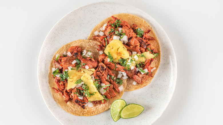 Pork tacos with pineapple