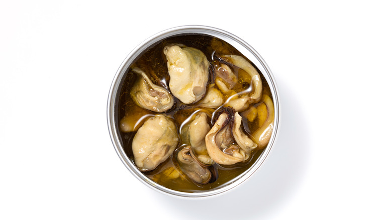Oysters in a can 
