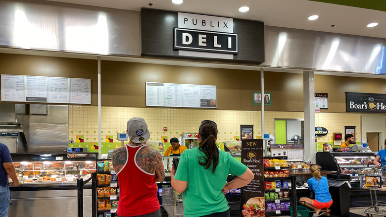 People waiting at Publix deli