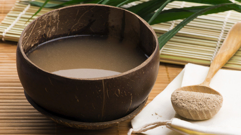 Kava tea in a bowl