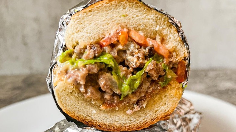 Chopped cheese sandwich