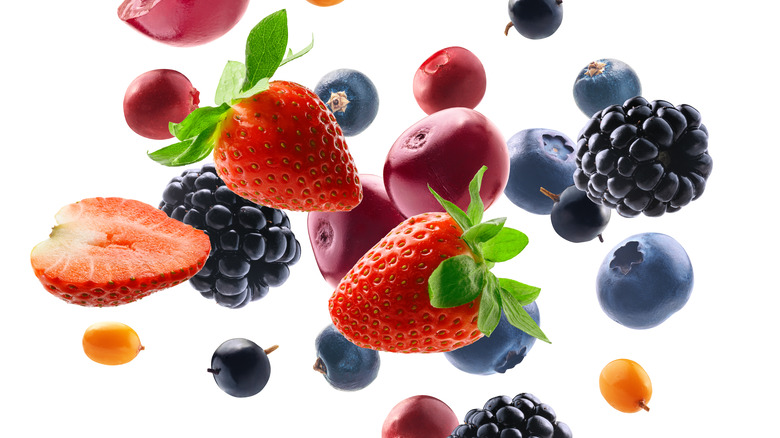 Mixed assortment of fruit