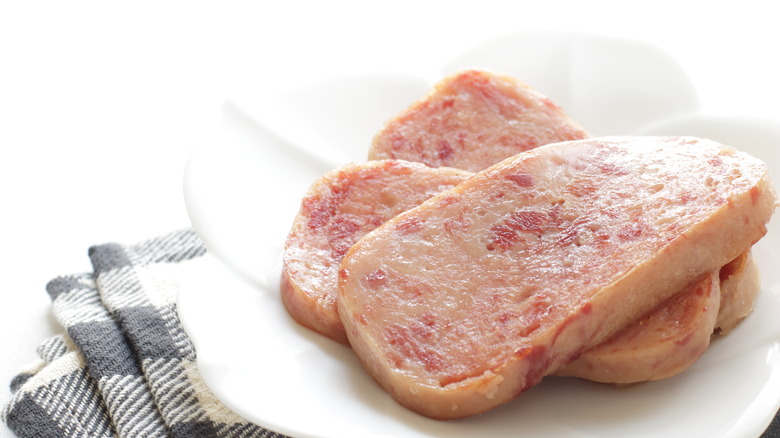 Pan fried Spam