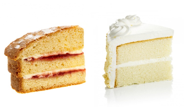 yellow and white cakes