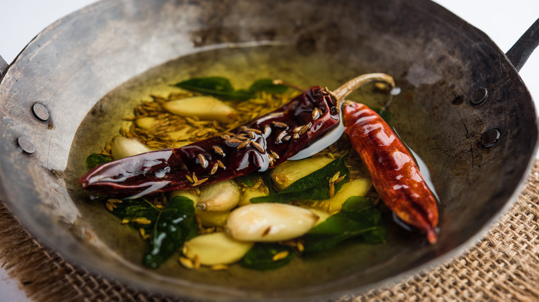 Tadka in a pan