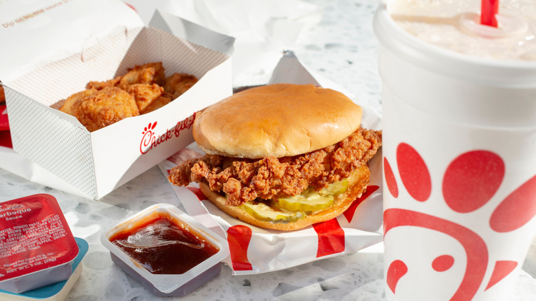 Chick-fil-a original chicken sandwich meal