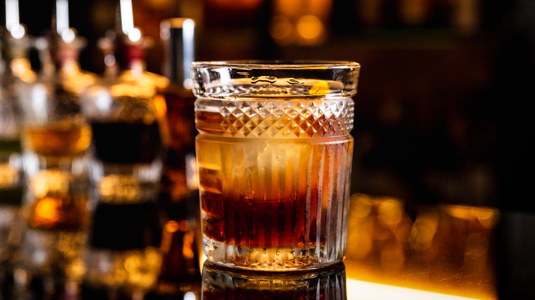old fashioned in a glass