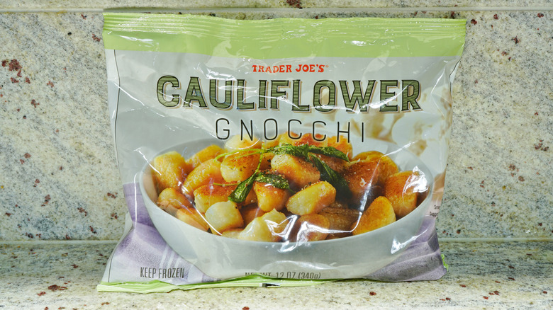 Bag of Trader Joe's frozen cauliflower gnocchi