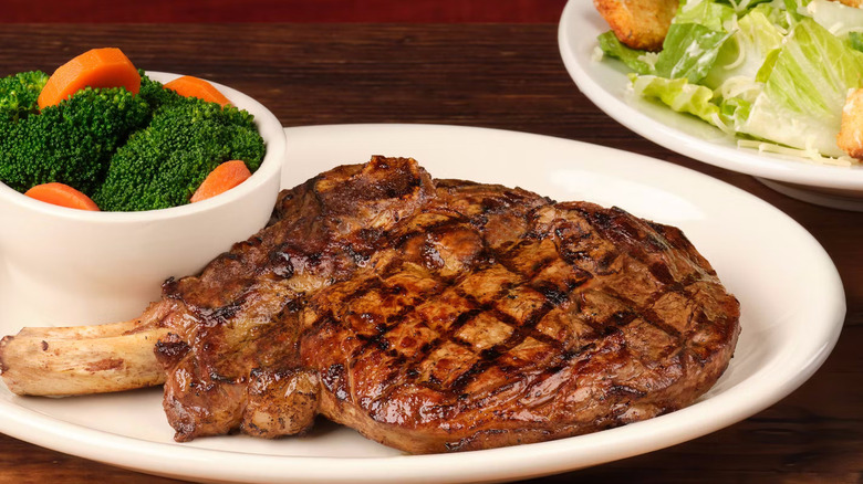 Bone-in ribeye from Texas Roadhouse
