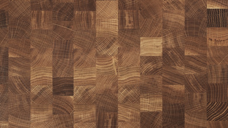 Brown butcher block