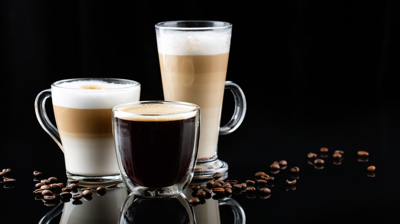 Different types of coffees