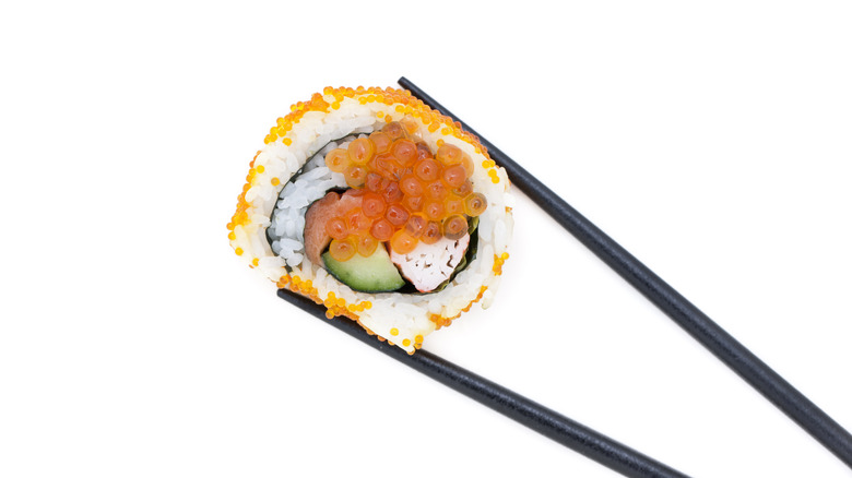 Sushi with roe