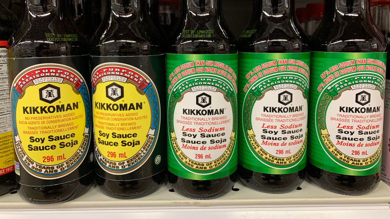 Dark and low sodium soy sauces 