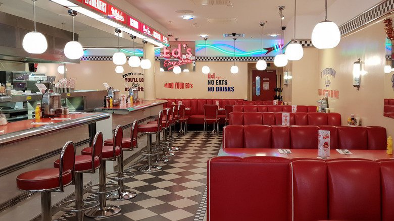 American diner interior