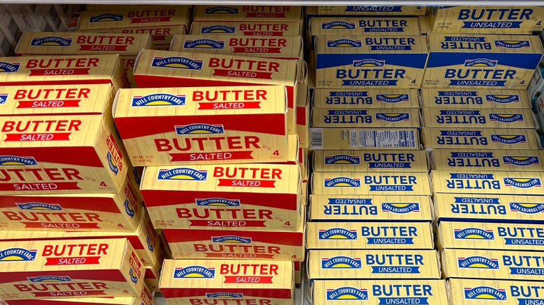 salted and unsalted butter boxes
