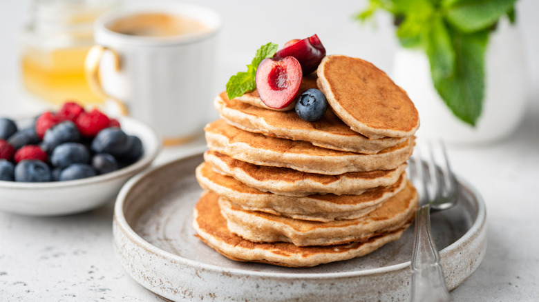 Pancakes with fruit
