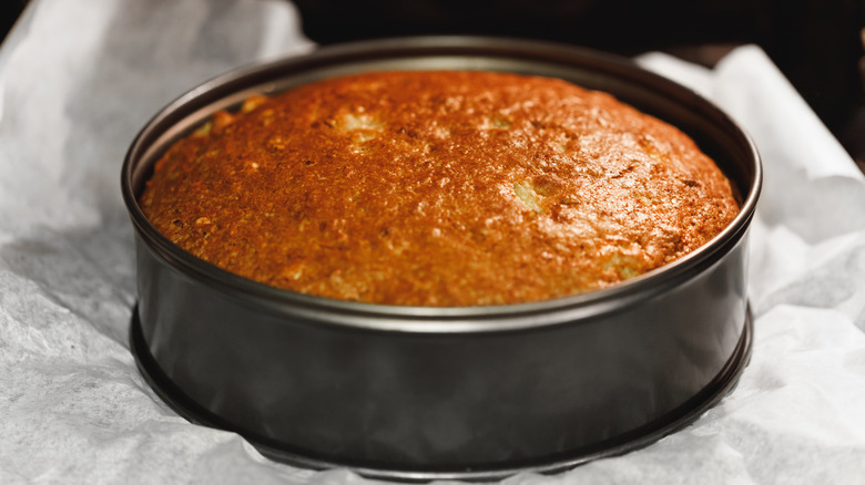 cake in a springform pan