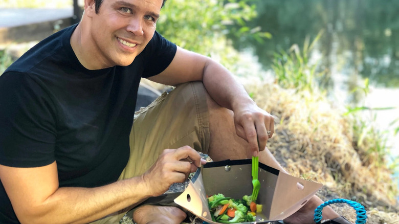 Cory Santiago using Bear Bowl