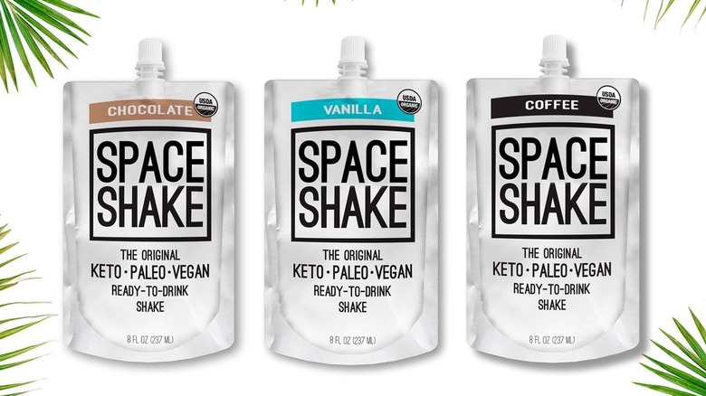 Three Space Shake flavors on white background