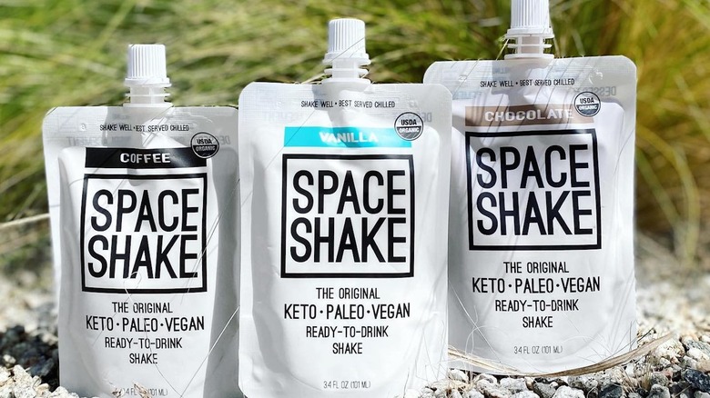 Various flavors of Space Shake on rocks